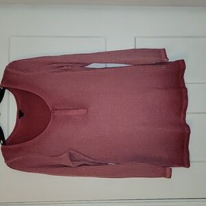 Torrid Rose/pink Ombre Long Sleeve Henley